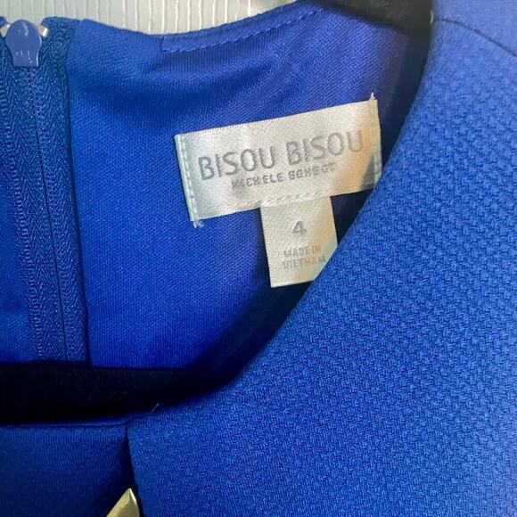 NWT Bisou Bisou Sapphire Blue Sleeveless Tank Sheath Dress Women's Size 4 - Picture 3 of 9